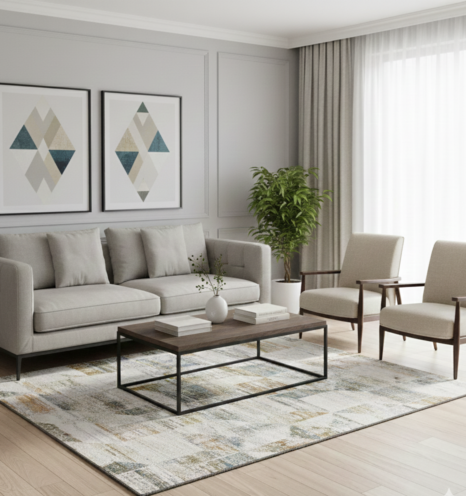 Tapete Kilis com padrão decorativo, sala de estar | Paradise Living
