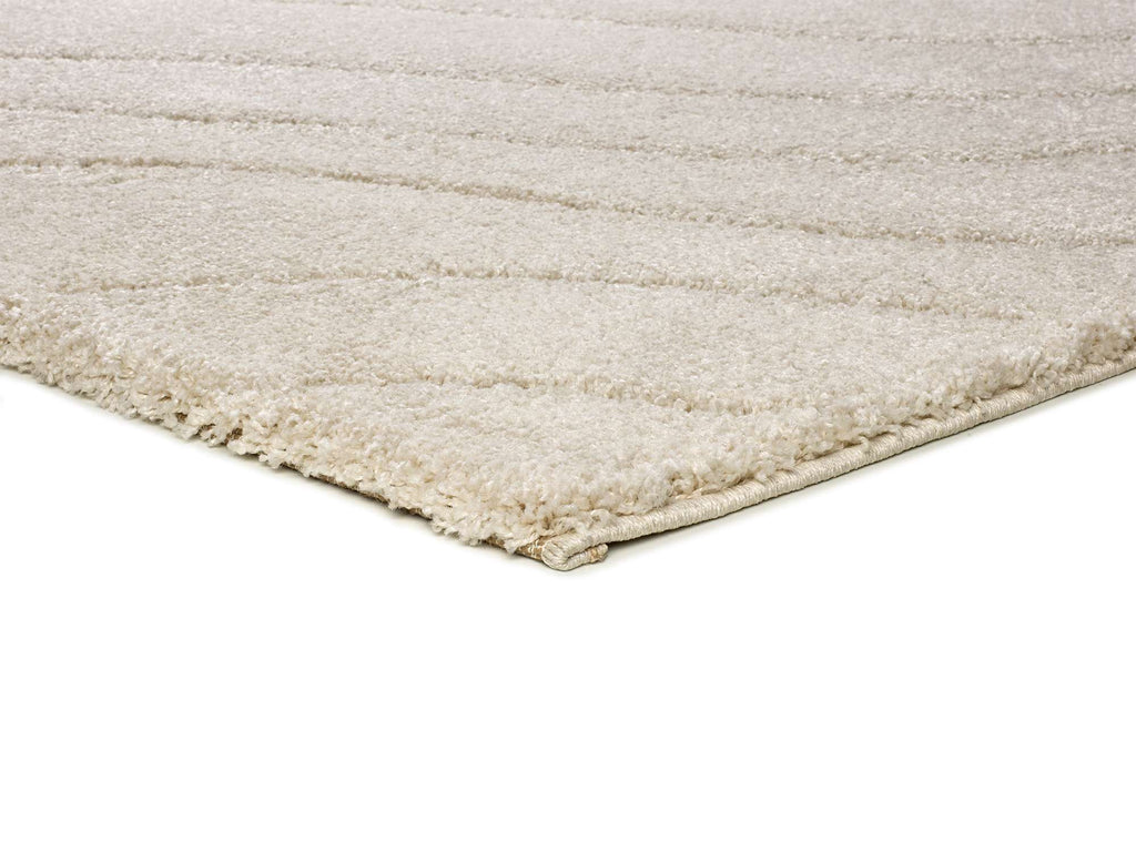 Tapete Molier liso ondulado em bege e cinza, macro | Paradise Living