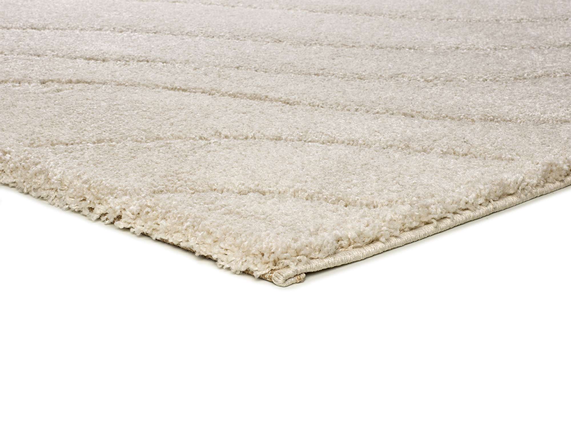 Tapete Molier liso ondulado em bege e cinza, macro | Paradise Living