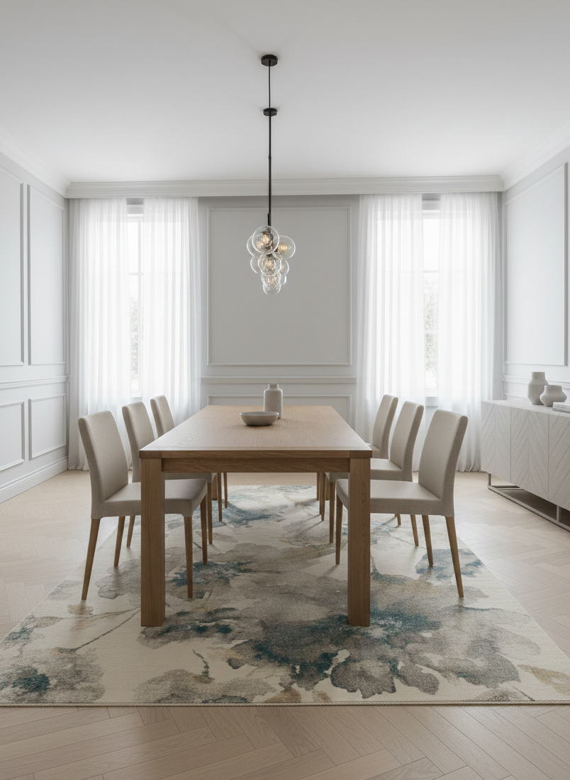 Tapete Sara floral rosa natural — design delicado, sala de jantar | Paradise Living