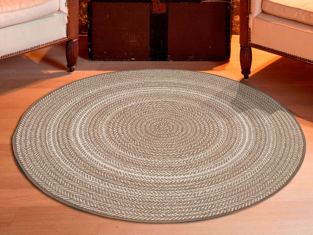 Tapete Silvana liso bege em linho natural, geral | Paradise Living