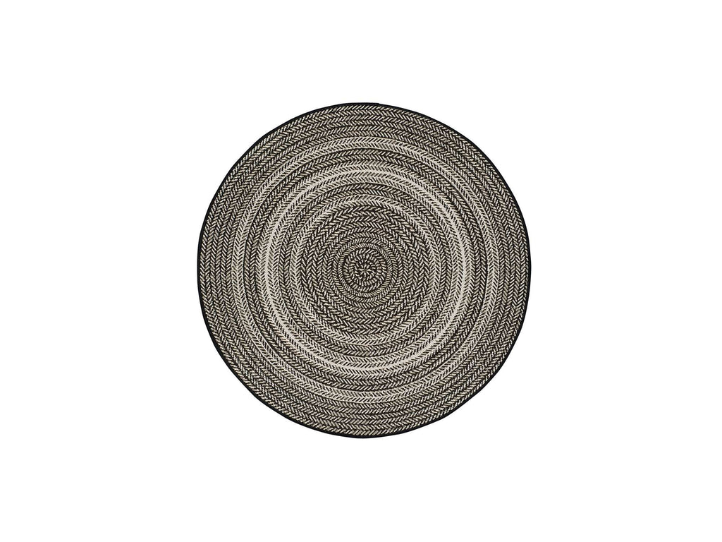 Tapete Silvana liso preto em linho natural | Paradise Living