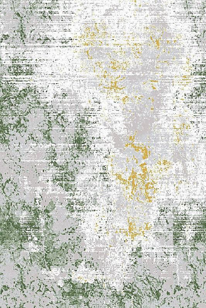 Tapete Skyfall abstrato — padrão contemporâneo, verde, frontal | Paradise Living