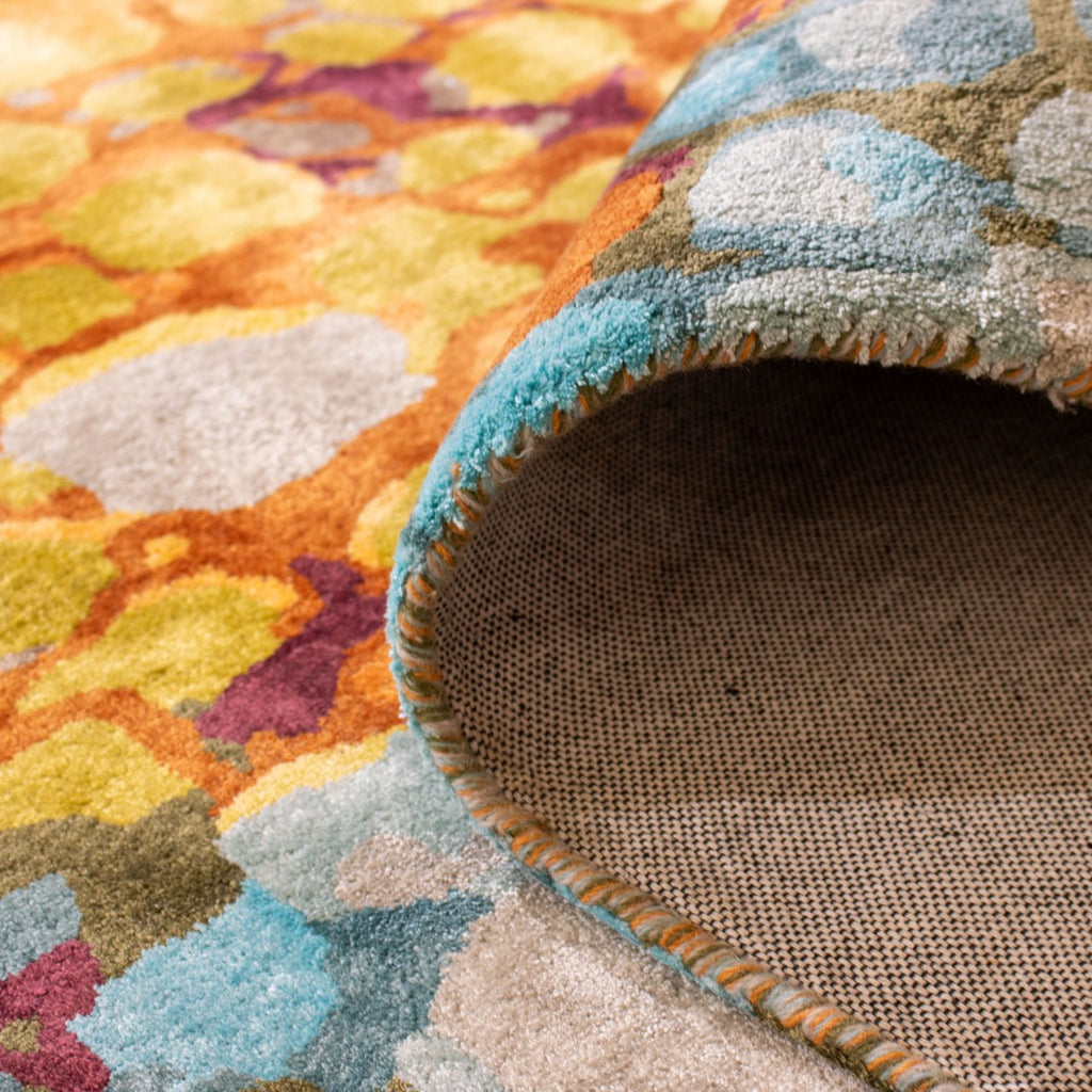 Paradise Living Tapete Chameleon design abstrato multicolor — padrão orgânico vibrante, detalhe verso 2