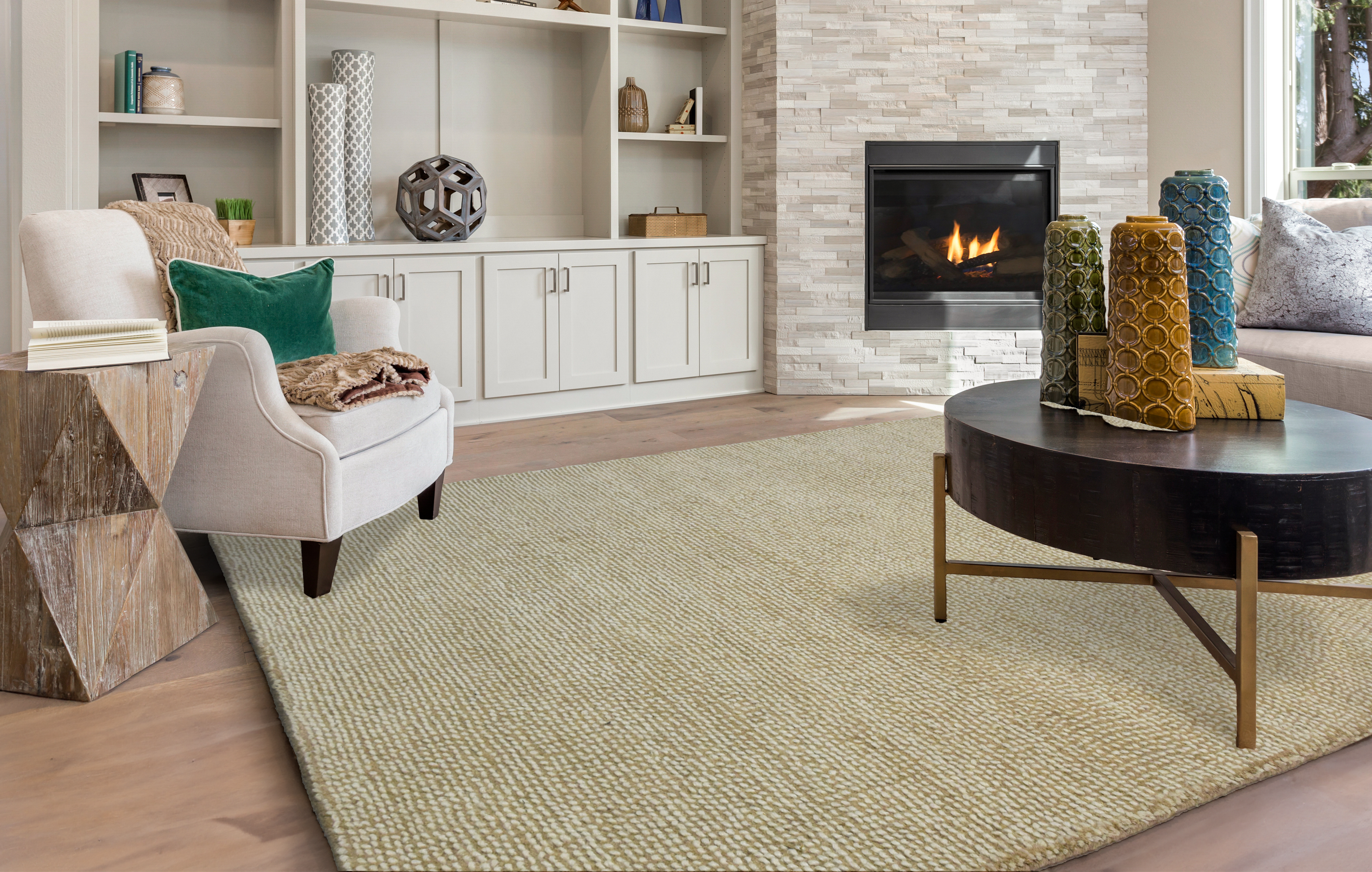 Paradise Living | Tapete Natural Dots 002 Bege disponível em 160x230, 200x290 e 240x340 cm