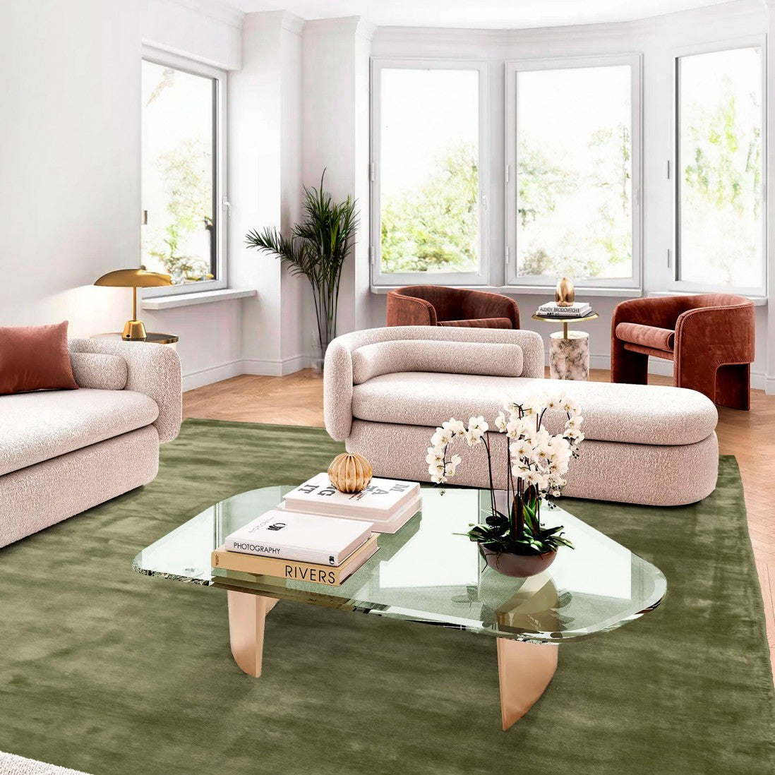 Paradise Living | Tapete Papua 005 Verde disponível em 160x230, 200x290, 250x350 e 300x400 cm