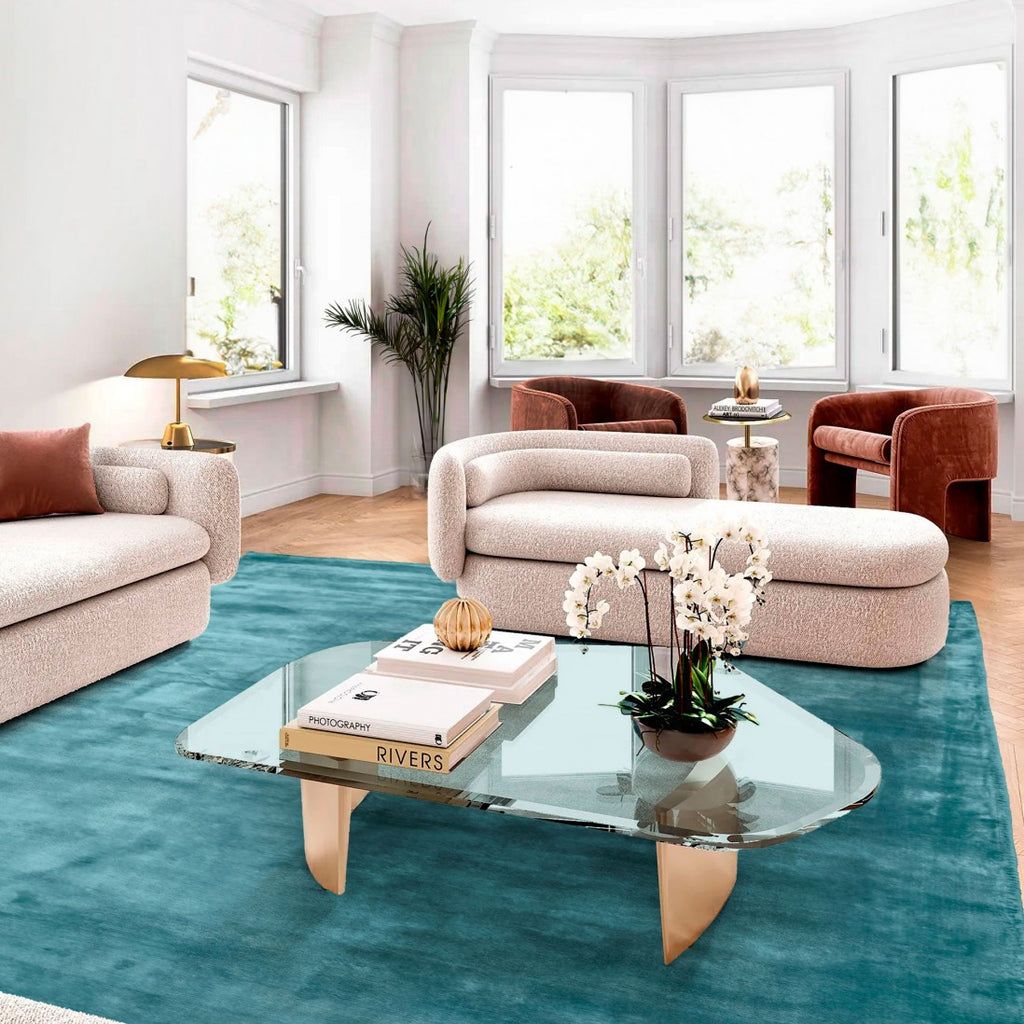 Paradise Living | Tapete Papua 258 Azul disponível em 160x230, 200x290, 250x350 e 300x400 cm