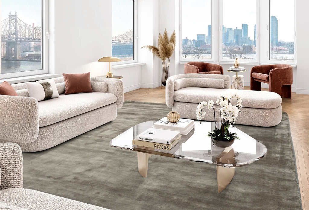 Papua 030 Grey Rug | Gray